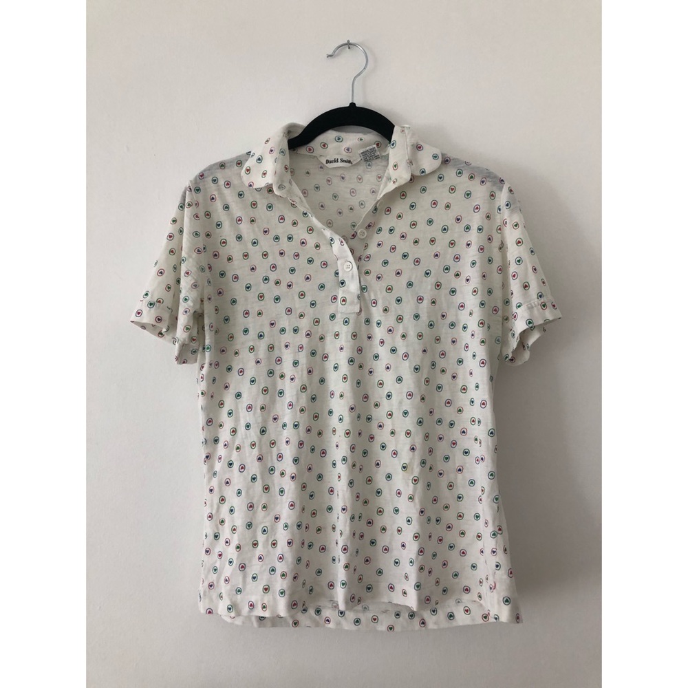 Vintage collared heart shirt!